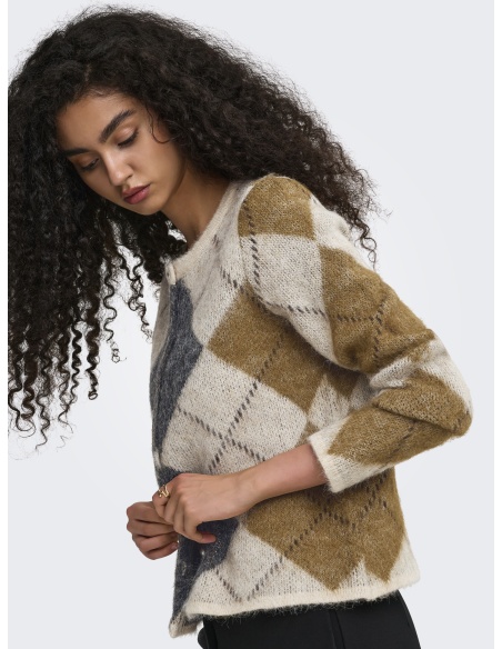 Gilet Maille Oatmeal ONLNOEME ONLY - 6 | TOP